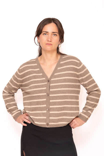 Cardigan Aria Taupe